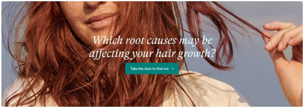 Nutrafol hair quiz